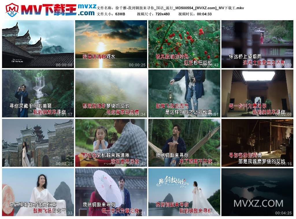 徐千雅-我到铜鼓来寻你_国语_流行_MD500554